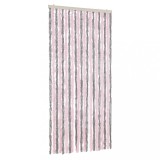 Cumpara ieftin Perdea pentru insecte, gri argintiu si roz, 90x220 cm, chenille