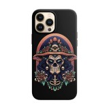 Husa compatibila cu Apple iPhone 14 Pro Max model Mexican skull,Silicon, Tpu, Viceversa, Transparent, Carcasa