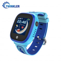 Ceas Smartwatch Pentru Copii Twinkler TKY-DF31 cu Functie Telefon, Localizare GPS, Camera, Pedometru, SOS, IP54 - Albastru, Cartela SIM Cadou foto