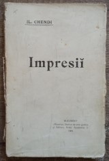 Impresii - Il. Chendi// prima editie, 1908