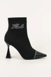 Karl Lagerfeld botine DEBUT II culoarea negru, cu toc drept, KL32062