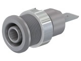 Soclu banană 4mm 32A 1kV gri