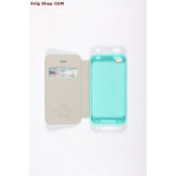 Husa Mercury WOW Bumper Apple iPhone 4/4S Mint Blister, Cu clapeta, Piele Ecologica