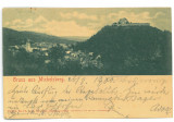 3878 - CISNADIOARA, Sibiu, Cetatea, Litho, Romania - old postcard - used - 1900, Circulata, Printata