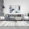 Gossi mese de cafea 2 buc. alb extralucios 50x46x50 cm lemn compozit