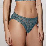 Chilot din dantela Chloe Bikini Dark Jade S, Else