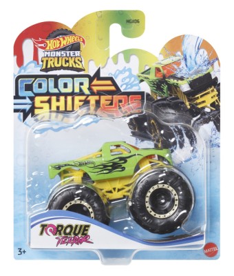 HOT WHEELS MONSTER TRUCK CAMION TORQUE TERROR CU CULORI SCHIMBATOARE SCARA 1:64 SuperHeroes ToysZone foto