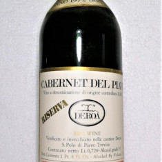 C 63, VIN ROSU CABERNET DEL PIAVE, DOC, RISERVA DEROA Recoltare 1972 CL 72 GR 13