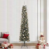 vidaXL BraddeCrăciunartificial cu 300 LED Verde 58 x 58 x 240 cm PVC 3395962