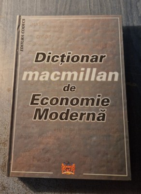 Dictionar macmillan de economie politica Sorica Sava foto