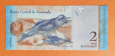 2 Bolivari - Bancnota Venezuela - dos bolivares - piesa SUPERBA - UNC 66636 foto