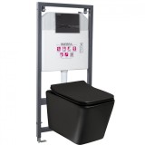 Rezervor WC Tinos BL Adriatic Black montat pe perete