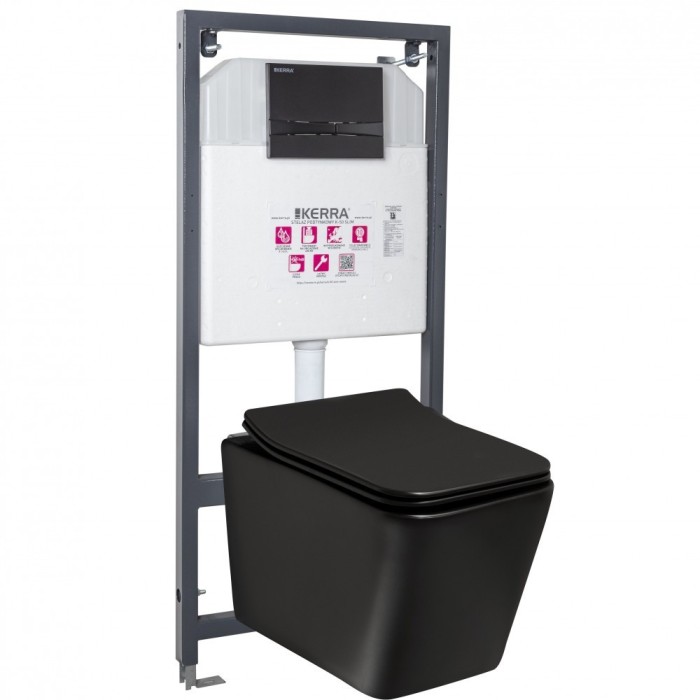 Rezervor WC Tinos BL Adriatic Black montat pe perete