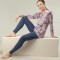 Set Pijama Estamp din bumbac, Gisela 3/1525 - Marino, 4-L Standard