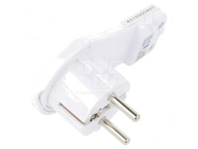 Conector Alimentare AC 2P PE 250V 16A Alb foto