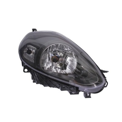 Far Fiat Punto EVO 09.2009-, Punto (199) 02.2012-, partea Dreapta, electric, cu lumini de zi, tip bec H4, reflector gri, cu motoras, Depo foto