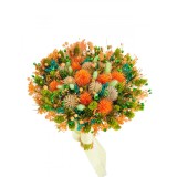 Buchet de Flori Eventissimi - Plante Uscate, Portocaliu Verde