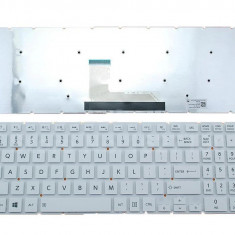 Tastatura laptop noua Toshiba Satellite L50-B S50-B L50D-B L50T-B L50DT-B L55D-B S55-B S55T-B S55D-B WHITE Without FRAME Without foil Win 8 US