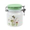 Recipient pentru ingrediente, R0J075-1CCG, sticla opal, alb + verde + model multicolor, 11.9 x 13.3 cm, 750 ml