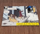 Carte Poștală Publicitară Vintage &ndash; Umor Detectivistic, Ilustrație A. Grand, Seria &bdquo;L&rsquo;aventure est au coin de la rue&rdquo;,, Necirculata, Printata