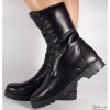 Bocanci negri piele naturala imblaniti si pe talpa-SBB03, 36 - 40