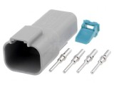 Conector cablu-cablu AT mufă tată PIN 4 crimpat