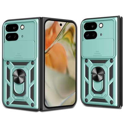 Husa Google Pixel 9 Pro Fold protectie camera Techsuit CamShield Series, verde foto