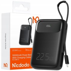 Mcdodo Powerbank 10000Mah Cu Display Usb Usb-C 22.5W + Cablu Lightning