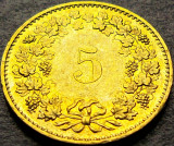 Cumpara ieftin Moneda 5 RAPPEN - ELVETIA, anul 1988 * cod 1193, Europa