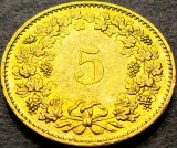 Cumpara ieftin Moneda 5 RAPPEN - ELVETIA, anul 1988 * cod 1193