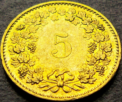 Moneda 5 RAPPEN - ELVETIA, anul 1988 * cod 1193 foto