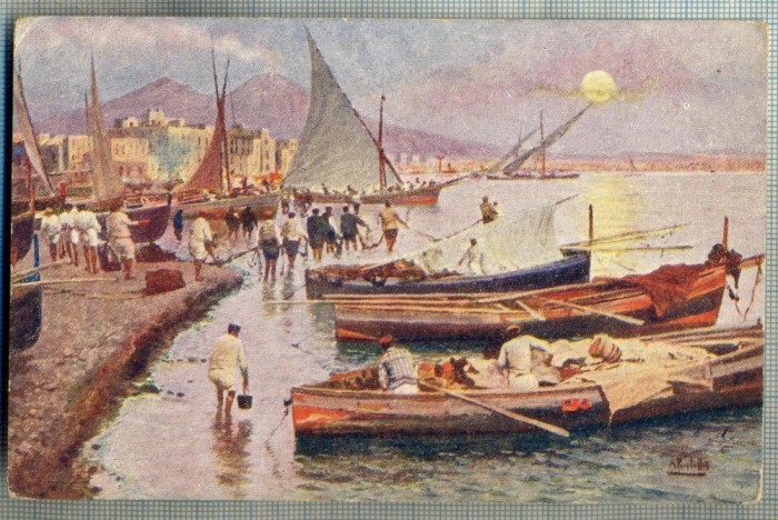 AD 632 C. P. VECHE - NAPOLI -PANORAMA DELLA SPIAGGIA DEL CARMINE -ITALIA