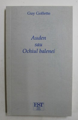 AUDEN SAU OCHIUL BALENEI de GUY GOFFETTE , 2010 foto