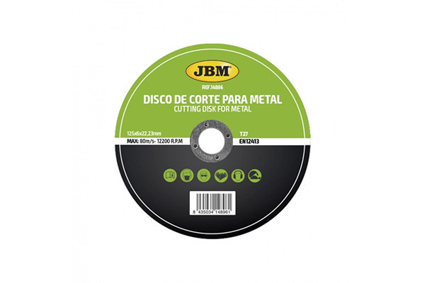 DISC DE TAIERE DEBITARE IN METAL 125 X 6 MM T27 JBM 45128