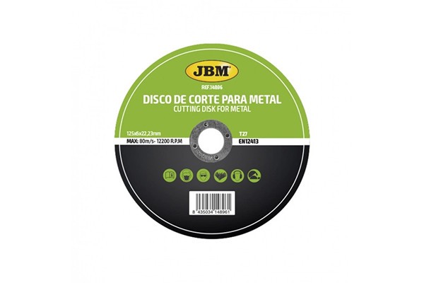 Disc De Taiere Debitare In Metal 125 X 6 Mm T27 Jbm 140745 14896