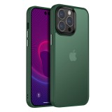 Husa cu protectie la camere si finisaj mat compatibil apple iphone 12 pro max, smoked, verde