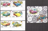 AJMAN 1971 AUTOMOBILE SPORT ( serie ndt. + colita dt.) MNH, Nestampilat