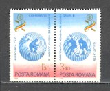 Romania.1979 C.M. si C.e. de hochei pe gheata-pereche ZR.618, Nestampilat