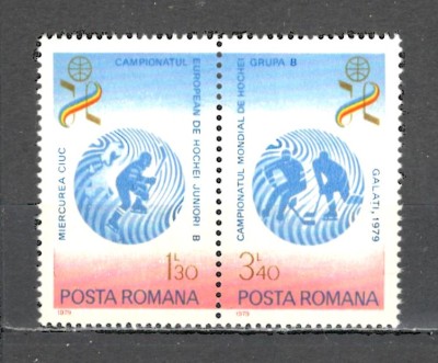 Romania.1979 C.M. si C.e. de hochei pe gheata-pereche ZR.618 foto