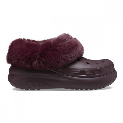 Pantofi Crocs Classic Furever Crush Shoe Bordo - Dark Cherry foto