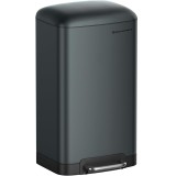 SONGMICS Cos de gunoi 34x25x61 cm, 30L, cu pedala, capac soft-close si galeata detasabila, verde-gri Household NewTrend