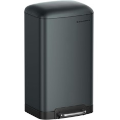 SONGMICS Cos de gunoi 34x25x61 cm, 30L, cu pedala, capac soft-close si galeata detasabila, verde-gri Household NewTrend