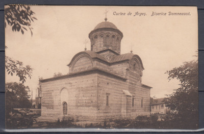 CURTEA DE ARGES BISERICA DOMNEASCA CIRCULATA 1915 foto