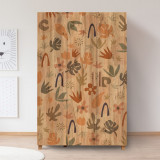 Cumpara ieftin Dulap pentru haine, Vella, Leva Leaf, 120 x 189 x 48 cm, pal melaminat, multicolor