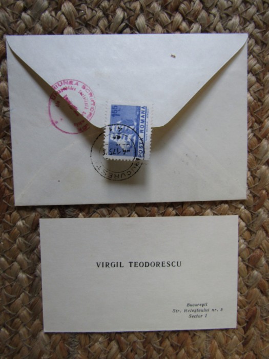 CARTE DE VIZITA VIRGIL TEODORESCU