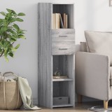 Gossi dulap inalt, gri sonoma, 30x42,5x124 cm, lemn prelucrat