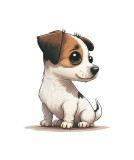 Cumpara ieftin Sticker decorativ Jack Russell Terrier, Maro, 66 cm, 5583ST, Oem