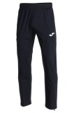 Pantaloni Barbati Joma Record III Negri - Talie Elastica, Buzunare Fermoar, Poliester, Regular Fit