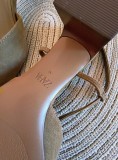 Pantofi Zara din piele &icirc;ntoarsă, bej, mărimea 38 &ndash; noi
