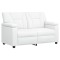 Set de canapea 2 pcs Alb Piele artificiala - 3